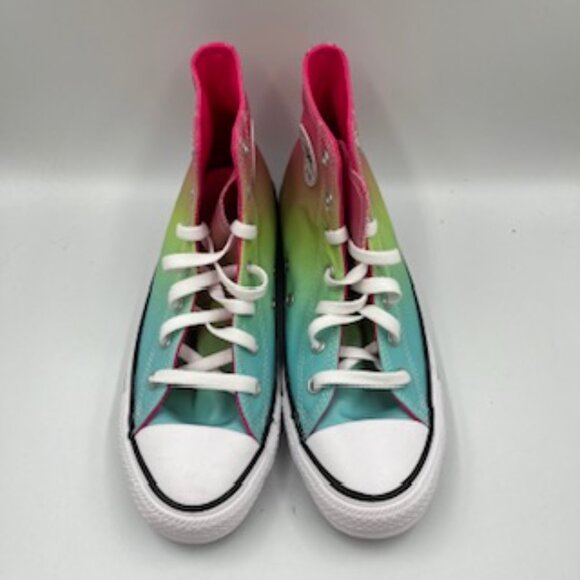 NEW Converse Chuck Taylor All Star Rainbow High Top Sneakers Women’s 7.5  kids 6 - Picture 4 of 11
